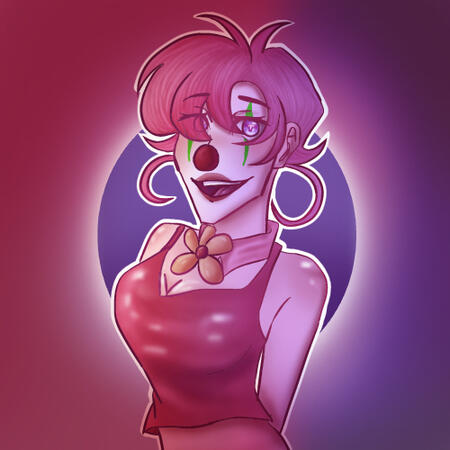 Clown Girl! (August 1st 2025) (IbisPaint X)